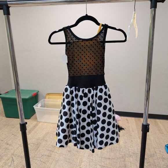 Dance Costume Curtain Call E1398 Child Large Yellow Jazz Tap Musical - Picture 4 of 5